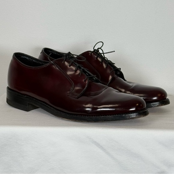 Florsheim Style 30834 Plain Toe Blucher Dress Shoe Dark Burgundy Men’s Size 12D - Picture 1 of 16